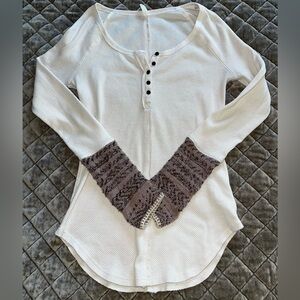 Free People Thermal Henley Size M